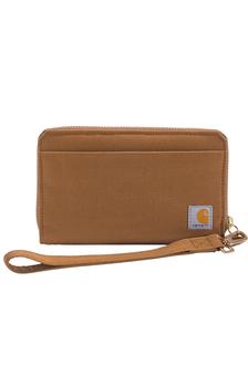卡哈特包, Carhartt | Nylon Duck Lay-Flat Clutch Wallet - Carhartt Brown商品图片 5.6折×额外7折, 额外七折