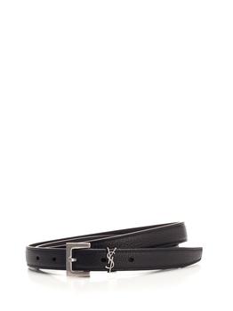 圣罗兰皮带, Yves Saint Laurent | Saint Laurent YSL Logo Plaque Buckle Belt商品图片 9.6折