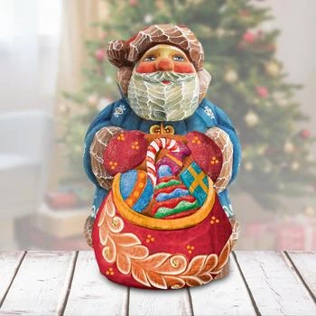 G. DeBrekht | Designocracy Santa Gift Giver Toy Bag Handpainted Figurine G.DeBrekht,商家Premium Outlets,价格¥336