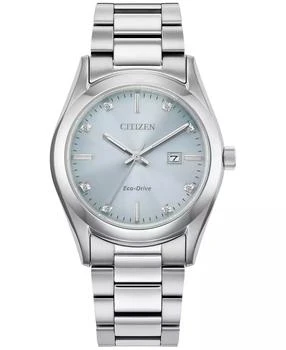 Citizen | Eco-Drive Women's Sport Luxury Diamond Accent Stainless Steel Bracelet Watch 33mm,商家Macy's,价格¥2528