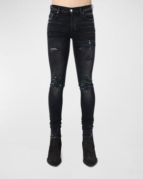 推荐Men's MX1 Paint Splatter Skinny Jeans商品
