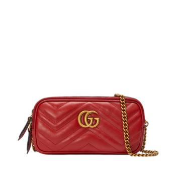 古驰链条包, Gucci | GUCCI 古驰女士红色Marmontl链条斜挎包 546581-DTDCT-6433商品图片 满$100享9.5折, 满折