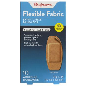 商品Flexible Fabric Bandages XLarge,商家Walgreens,价格¥15图片