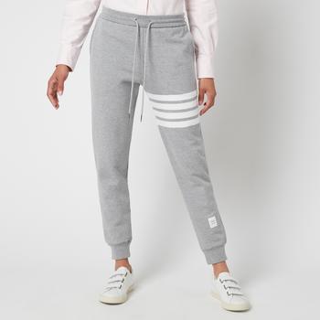 推荐Thom Browne Women's Classic Sweatpants with Engineered 4 Bar - Light Grey商品