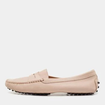 推荐Tod's Light Pink Leather Penny Loafers Size 38.5商品