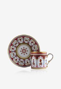 商品Ancienne M.Royale | Fantaisies Cantharide Porcelain Litron Cup and Saucer - Set of 2,商家Thahab,价格¥2526图片