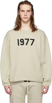 Beige Raw Edge '1977' Sweater,价格$67.45