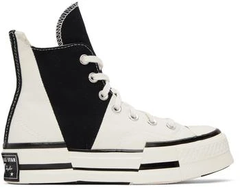 Converse | 黑色 & 白色 Chuck 70 Plus 高帮运动鞋 