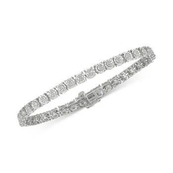 Macy's | Diamond Tennis Bracelet (1/4 ct. t.w.) in Sterling Silver,商家Macy's,价格¥517