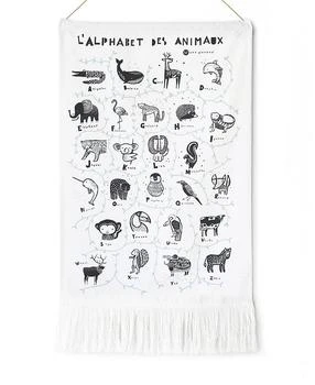 Wee Gallery | Animal Alphabet Printed Tapestry - French Edition - All Ages,商家Bloomingdale's,价格¥298