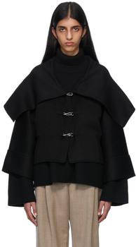 Totême | Black Wool Jacket商品图片,6.8折