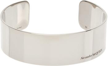 Alexander McQueen | Silver Wide Cuff Bracelet商品图片,4.7折, 独家减免邮费