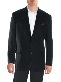 推荐Lacrossee Mens Wool Blend Business Two-Button Blazer商品