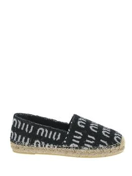 Miu Miu | Terrycloth Logo Espadrillas 