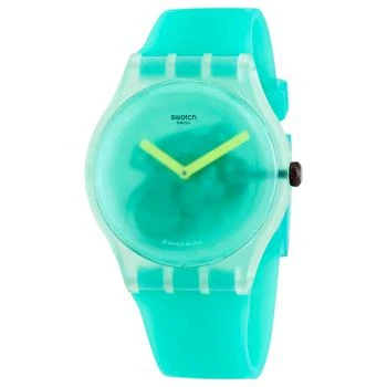 推荐Nature Blur Quartz Green Translucent  Dial Men's Watch SUOG119商品