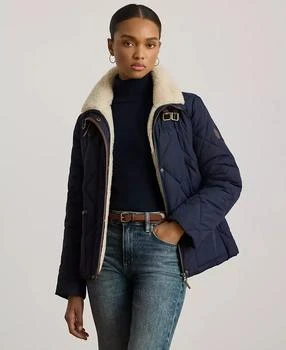 Ralph Lauren | Women's Faux-Fur-Collar Diamond Quilted Jacket,商家Macy's,价格¥1464