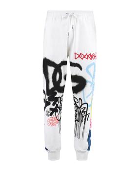 推荐Cotton Track-pants With Graffiti Spray Print商品