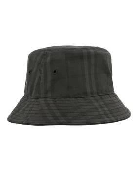 推荐Vintage Check-Pattern Bucket Hat商品