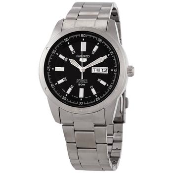 精工机械表怎么样, Seiko | Seiko 5 Automatic Black Dial Mens Watch SNKN13J1商品图片 5.1折