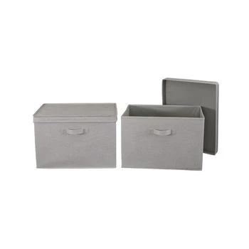 Household Essentials | Wide Storage Box with Lid Box, Set of 2,商家Macy's,价格¥360