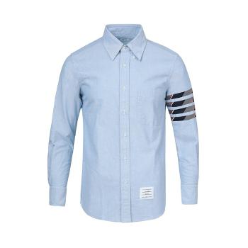 thom browne衬衫新款, Thom Browne | THOM BROWNE 男士蓝色衬衫 MWL374C-06177-480商品图片 独家减免邮费