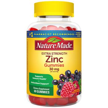 商品Extra Strength Zinc 30 mg Gummies,商家Walgreens,价格¥139图片