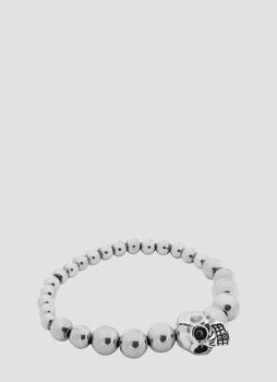 Alexander McQueen | Skull Ball Bracelet in Silver商品图片,6.5折