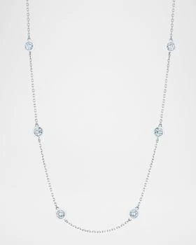 Neiman Marcus Diamonds | Platinum Handmade Diamond Station Chain Necklace, 16"L, 0.80tcw,商家Neiman Marcus,价格¥25013