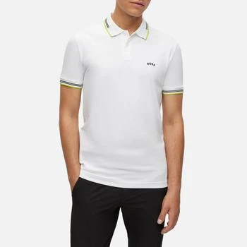 推荐BOSS Green Paul Curved Cotton-Blend Polo Shirt商品