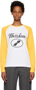 Yellow & White Cursive T-Shirt,价格$89.20