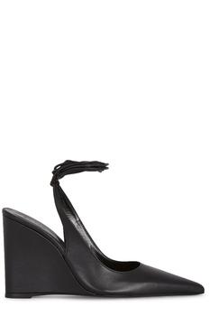 商品by FAR | By Far Pointed Toe Wedge Pumps,商家Cettire,价格¥2607图片