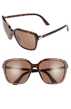 Prada | Pillow 58mm Square Sunglasses商品图片,5.2折