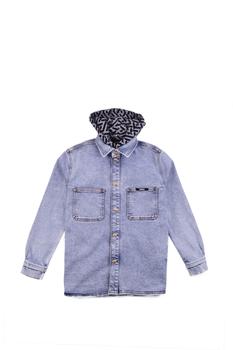 商品Versace | Versace Denim Hooded Jacket,商家Italist,价格¥4253图片