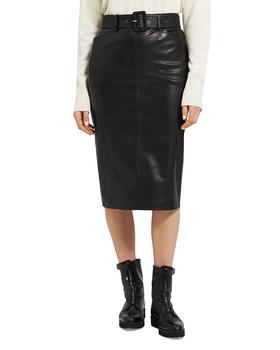 Theory | Belted Midi Skirt商品图片,额外7.5折, 额外七五折