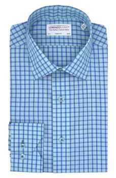 Lorenzo Uomo, Lorenzo Uomo | Trim Fit Windowpane Cotton Dress Shirt商品图片 3.9折