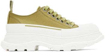Green & Off-White Tread Slick Sneakers product img