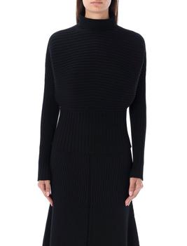 Tory Burch | Tory Burch Long-Sleeved Ribbed-Knitted Jumper商品图片,4.4折起