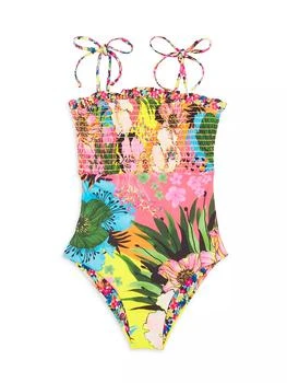 推荐Little Girl's & Girl's Lewis Floral One-Piece Swimsuit商品