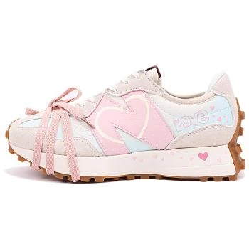 New Balance | [预售3天]【定制球鞋】   NB 327 MOR 减龄少女love 浪漫情侣减震防滑耐磨透气轻便 低帮 训练跑步鞋 女款 粉白,商家AMRAP,价格¥1172