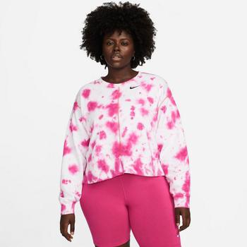 推荐Women's Nike Sportswear Oversized Fleece Tie-Dye Crewneck Sweatshirt (Plus Size)商品