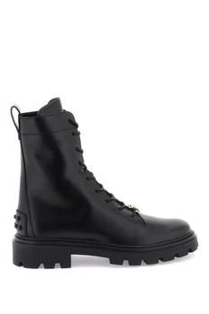 推荐Tod's leather combat boots商品