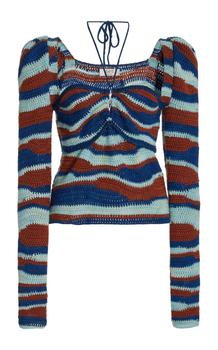 推荐Sea - Women's Wavey Crochet Wool Sweater - Multi - XS - Moda Operandi商品