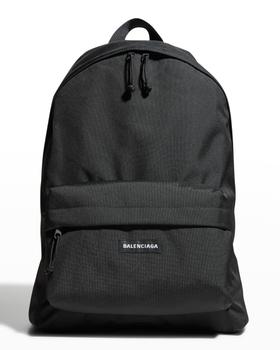 推荐Men's Nylon-Canvas Logo Backpack商品