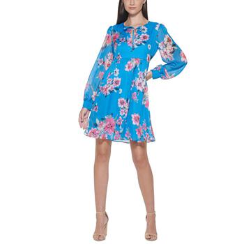 Kensie | Floral Printed Shift Dress商品图片,7.4折×额外8.5折, 额外八五折