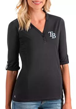 女式mlb裤子, Antigua® | Women's MLB Tampa Bay Rays Accolade V-Neck Top商品图片 