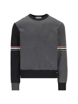 Thom Browne | Thom Browne Color-Block Crewneck Sweater商品图片,7.3折