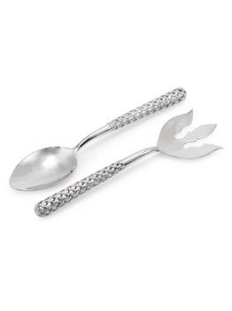 商品L'Objet | 2-Piece Platinum-Plated Stainless Steel Braid Serving Set,商家Saks OFF 5TH,价格¥859图片