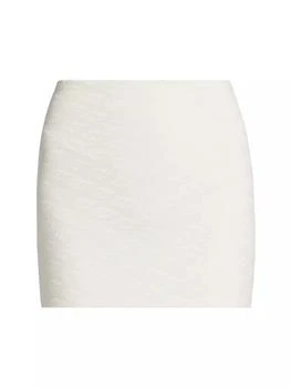 Alexander Wang | Monogrammed Jacquard Miniskirt,商家Saks Fifth Avenue,价格¥1442