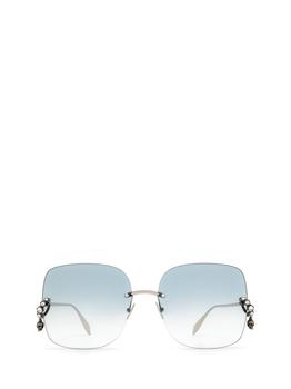 Alexander McQueen | Alexander McQueen Eyewear Rectangle-Frame Sunglasses商品图片,9.6折