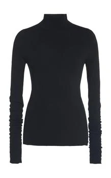 推荐Balenciaga - Stretch-Knit Turtleneck Top - Black - L - Moda Operandi商品